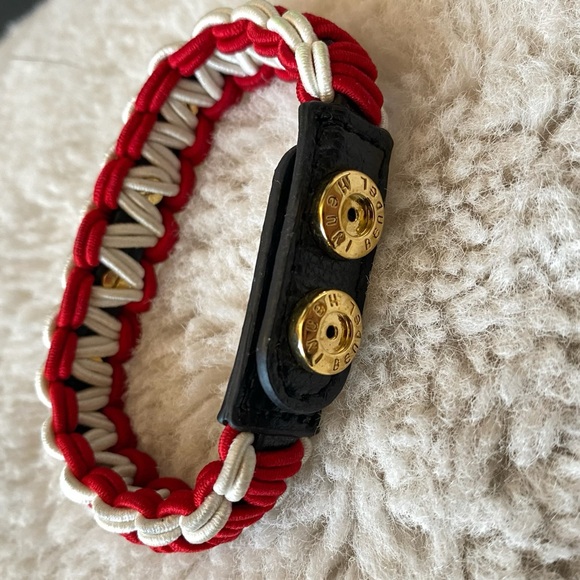 Henri Bendel Woven Red & Black Adjustable Bracelet NWOT - Picture 5 of 6